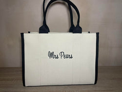 Large Initial Tote Bags & Pouch