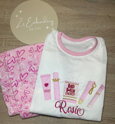 Plouise Inspired Pink Heart Pjs - UPTO 13Y