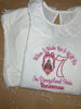 Girls Long Sleeve Frill Pj Set in white ANY DESIGN