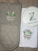 Tea Towel & Double End Oven Glove Set