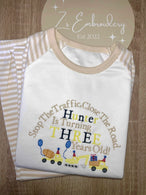 Beige Stripe Pyjamas ANY DESIGN