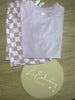 Checkered Tshirt & Short Set