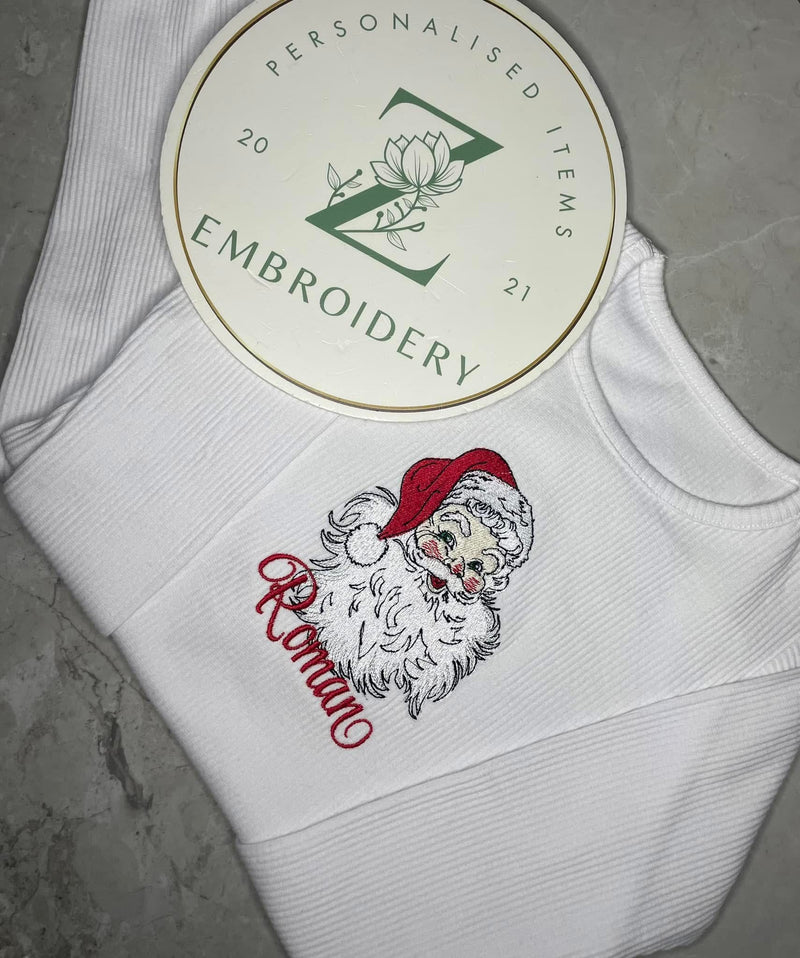 White Ribbed Santa