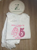Girls Long Sleeve Frill Pj Set in white