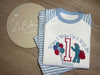 Light Blue Stripe Pyjamas ANY DESIGN