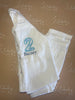 White Cotton Long Sleeve/Leg Button Up Pyjamas ANY DESIGN