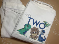 LONG all white seersuckers Boys ANY DESIGN