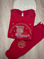 Nice List Red Frill Pjs