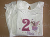 Girls Long Sleeve Frill Pj Set in white ANY DESIGN