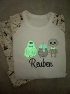 Halloween Pyjamas - Glow In The Dark SKELETON