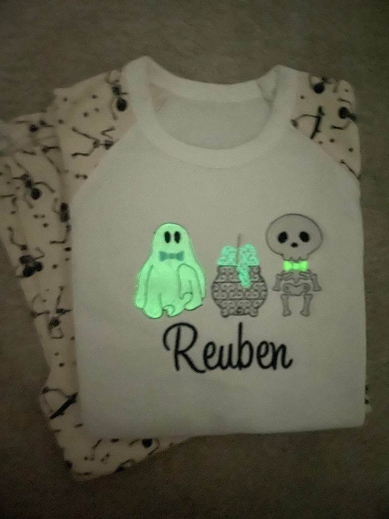 Halloween Pyjamas - Glow In The Dark SKELETON