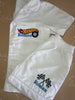 Boys White Button Up Short Pyjamas ANY DESIGN