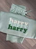 Tripple Font Oversize Jumper & Short Sets