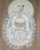 Frill Silk Christening Bib