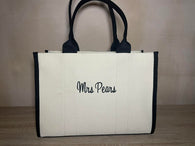 Large Initial Tote Bags & Pouch
