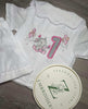Girls White Seersucker Short Pjs