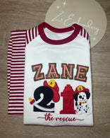 Red Stripe Pyjamas ANY DESIGN