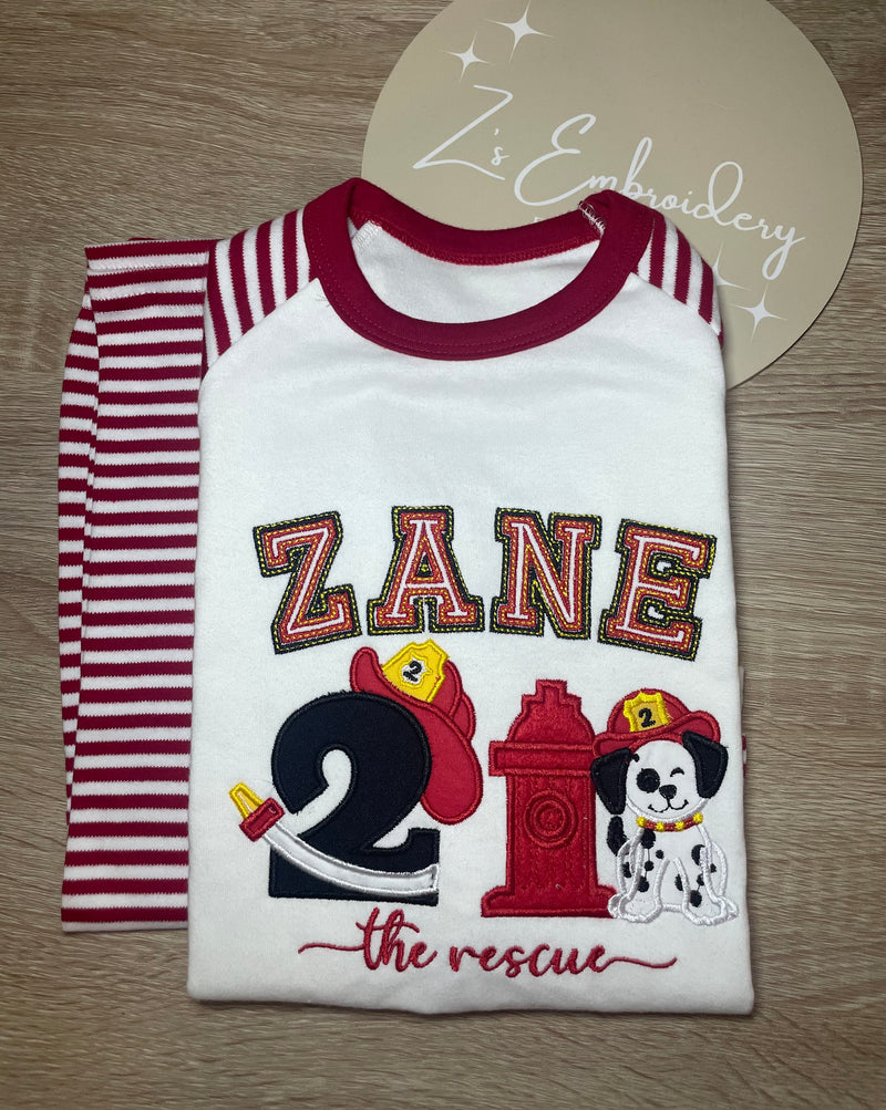 Red Stripe Pyjamas ANY DESIGN