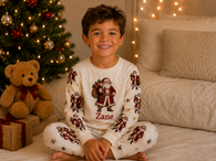 Kids Plain Chest, Santa Pyjamas - PRE ORDER