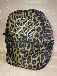 Leopard Print Backpack