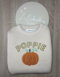 Name Pumpkin Knitted Sweatshirt