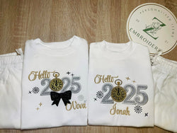 NYE 2026 - White short cotton pyjamas