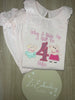 Girls Long Sleeve Frilled Pyjama Set in Pastel Pinks ANY DESIGN