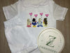 Girls White Seersucker Short Pjs