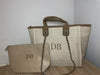 Initial Tote Bag with Chain