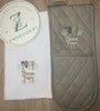 Tea Towel & Double End Oven Glove Set