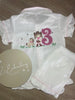 Seersucker Short Pyjama - PINK TRIM ANY DESIGN