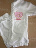 Girls White Seersucker Short Pjs