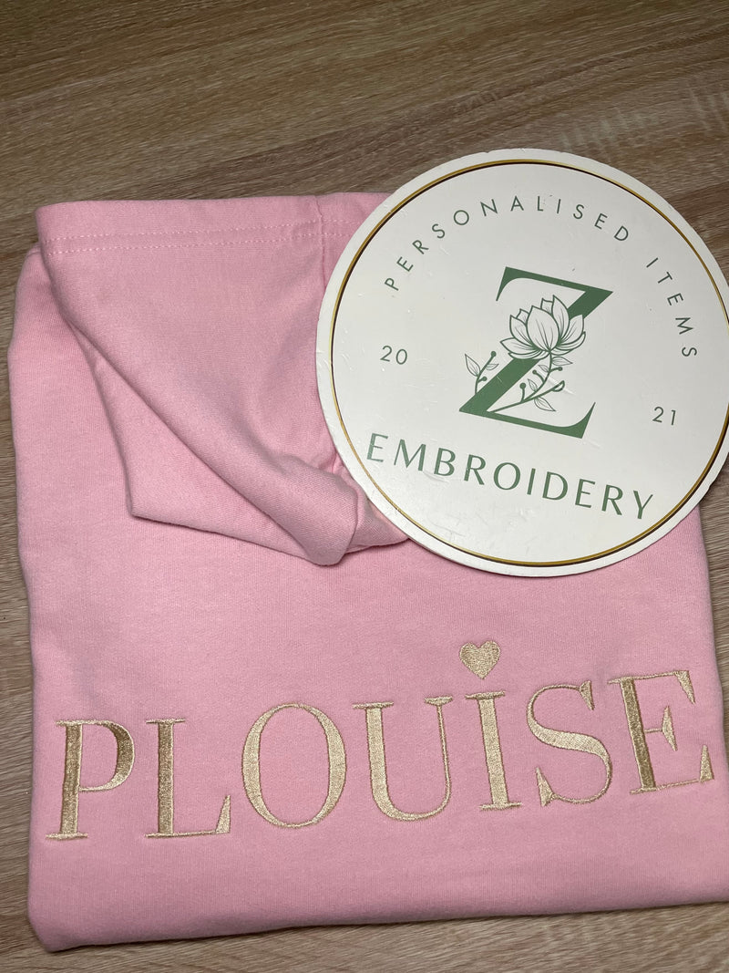 Plouise Inspired Logo with Name on Front