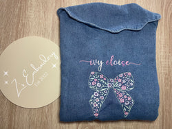 Denim Jacket - Bow Design