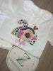 Girls White Seersucker Short Pjs