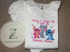 Girls Long Sleeve Frill Pj Set in white