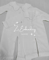 long white seersuckers sleepsuit Boys