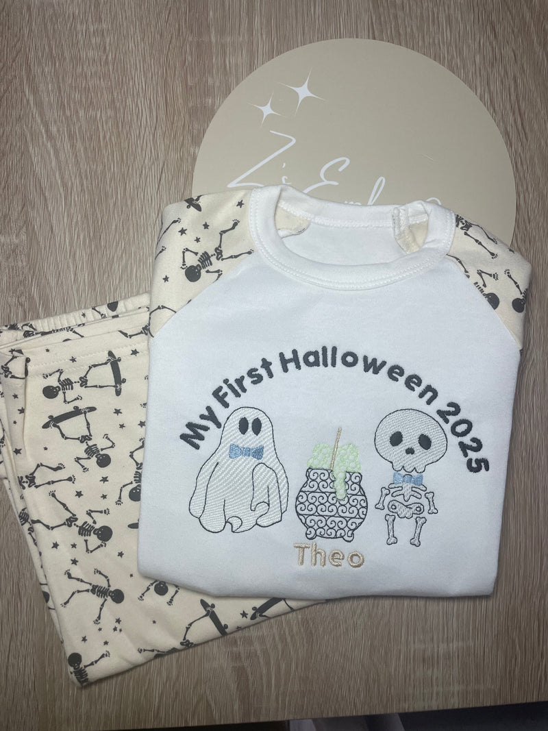First Halloween Pyjamas - Glow In The Dark SKELETON