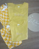 Checkered Tshirt & Short Set