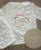 Girls White Seersucker Short Pjs