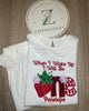 Girls Long Sleeve Frill Pj Set in white
