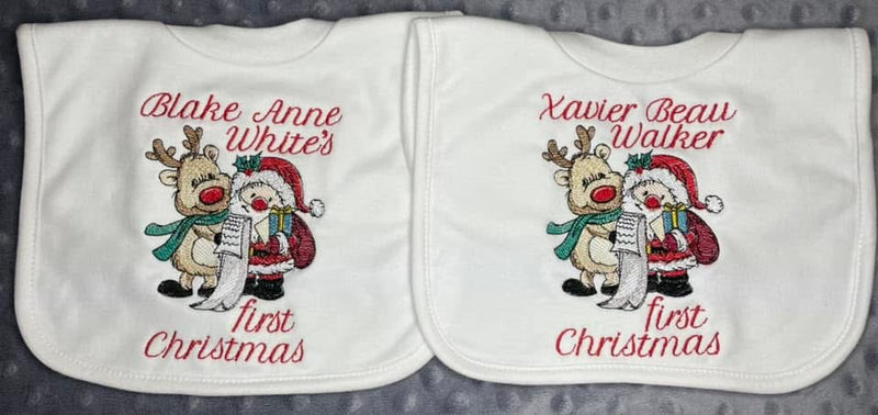 First Christmas Bib - Santa