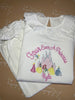 Girls Long Sleeve Frill Pj Set in white ANY DESIGN