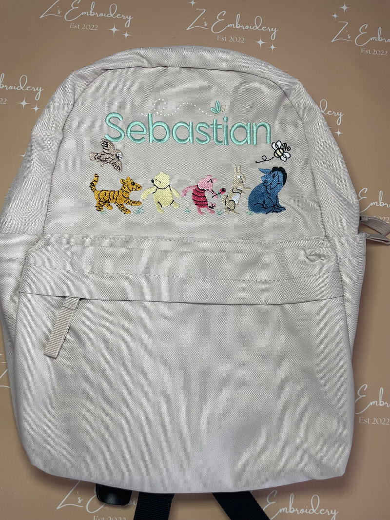 Backpack With Side Pockets Name & Design