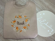 Pumpkin Wreath Sweatshirt Unisex