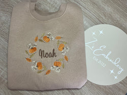 Pumpkin Wreath Sweatshirt Unisex