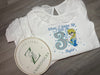 Girls Long Sleeve Frill Pj Set in white