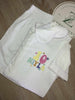 Girls White Seersucker Short Pjs