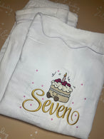 long white seersuckers Girls ANY DESIGN