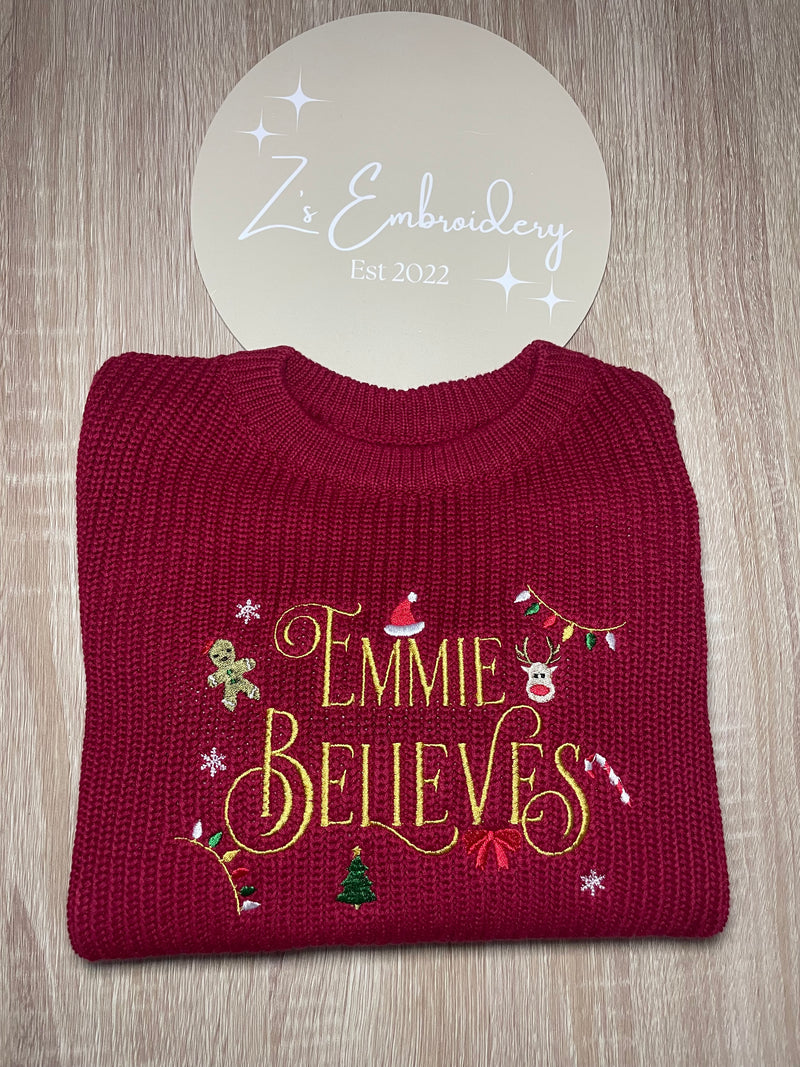 Knitted Believes Jumper